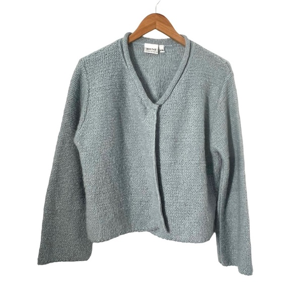 HABITAT Wool Blend Open Cardigan Light  Blue Women's Size L/XL - Picture 7 of 9